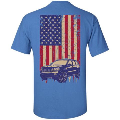 [Men] Jeep Under U.S Flag - Two Sides -  - 8