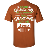 Best Gift For Grandpa - Some Grandpas Play Bingo Real Grandpas Drive Jeep [Back]