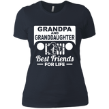 Best Gift For Grandpa And Granddaughter - Best Friends For Life Jeep T-Shirt For Women [Front]