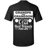 Best Gift For Grandpa and Grandson - Best Friends For Life Jeep T-Shirt [Back] - Special