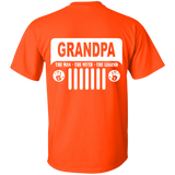 Best Gift For Grandpa - The Man The Myth The Legend Jeep T-Shirt [Back]