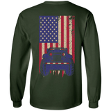 IG Jeep Under U.S Flag LS T-Shirt For Men - Special Collecion | On sales | Various Colors [Back]