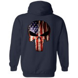 Badass Skull | Jeep Pullover Hoodie 8 oz | Various Colors | Front