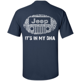 It's In My DNA | Jeep T-Shirts For Men [Back]