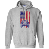 IG Jeep Under U.S Flag Hoodie 8 oz - Special Collecion | On sales | Various Colors [Front]