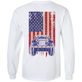 IG Jeep Under U.S Flag LS T-Shirt For Men - Special Collecion | On sales | Various Colors [Back]