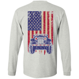 IG Jeep Under U.S Flag LS T-Shirt For Men - Special Collecion | On sales | Various Colors [Back]