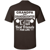 Best Gift For Grandpa And Granddaughter - Best Friends For Life Jeep T-Shirt [Back]