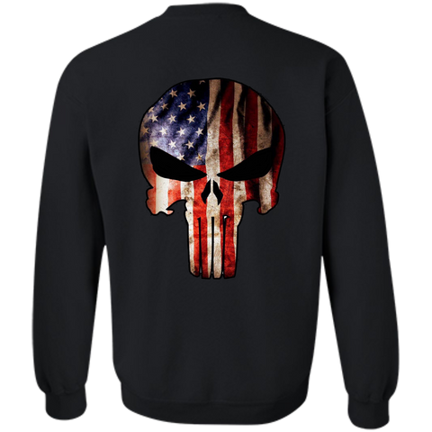 Badass Skull | Jeep Sweatshirt 8 oz | Various Colors | Back