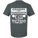 Best Gift For Grandpa And Granddaughter - Best Friends For Life Jeep T-Shirt [Back]