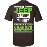 Best Gift For Grandpa - Grandpa Much Cooler Jeep T-Shirt [Back]