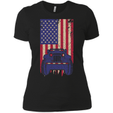 IG Jeep Under U.S Flag T-Shirt For Women - Special Collecion | On sales | Various Colors [Front]