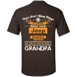 A/ Best Gift For Grandpa - Being A Jeep Grandpa T-Shirt [Back] | Various Colors