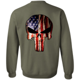 Badass Skull | Jeep Sweatshirt 8 oz | Various Colors | Back