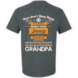 A/ Best Gift For Grandpa - Being A Jeep Grandpa T-Shirt [Back] | Various Colors