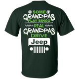 Best Gift For Grandpa - Some Grandpas Play Bingo Real Grandpas Drive Jeep [Back]