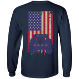 IG Jeep Under U.S Flag LS T-Shirt For Men - Special Collecion | On sales | Various Colors [Back]