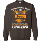 Best Gift For Grandpa - Being A Jeep Grandpa Sweatshirt 8 oz [Front] | Various Colors