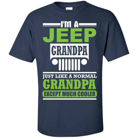 Best Gift For Grandpa - Grandpa Much Cooler Jeep T-Shirt [Front]