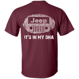 It's In My DNA | Jeep T-Shirts For Men [Back]