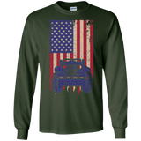 IG Jeep Under U.S Flag LS T-Shirt For Men - Special Collecion | On sales | Various Colors [Front]