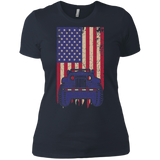 Jeep Under U.S Flag T-Shirt For Women - Special Collecion | On sales | Various Colors [Front]