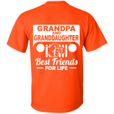 Best Gift For Grandpa And Granddaughter - Best Friends For Life Jeep T-Shirt [Back]