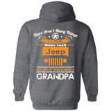 Best Gift For Grandpa - Being A Jeep Grandpa Hoodie [Back] | Various Colors