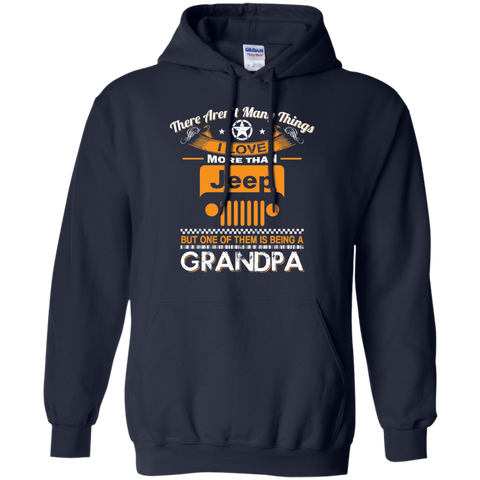 Best Gift For Grandpa - Being A Jeep Grandpa Hoodie [Front] | Various Colors