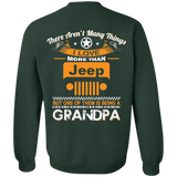 Best Gift For Grandpa - Being A Jeep Grandpa Sweatshirt 8 oz [Back] | Various Colors