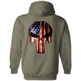 Badass Skull | Jeep Pullover Hoodie 8 oz | Various Colors | Front