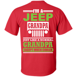 Best Gift For Grandpa - Grandpa Much Cooler Jeep T-Shirt [Back]