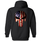 Badass Skull | Jeep Pullover Hoodie 8 oz | Various Colors | Front