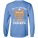 BEST GIFT FOR GRANDPA - BEING A JEEP GRANDPA LS T-SHIRT [BACK] | VARIOUS COLORS