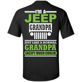 Best Gift For Grandpa - Grandpa Much Cooler Jeep T-Shirt [Back]