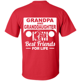 Best Gift For Grandpa And Granddaughter - Best Friends For Life Jeep T-Shirt [Back]