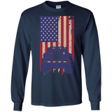 IG Jeep Under U.S Flag LS T-Shirt For Men - Special Collecion | On sales | Various Colors [Front]