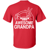 Best Gift For Grandpa - Awesome Grandpa Jeep T-Shirt [Back]