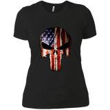 Badass Skull | Jeep T-Shirt For Women | Various Colors | Front