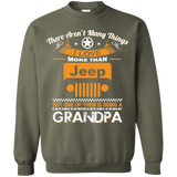 Best Gift For Grandpa - Being A Jeep Grandpa Sweatshirt 8 oz [Front] | Various Colors