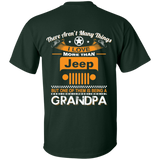 A/ Best Gift For Grandpa - Being A Jeep Grandpa T-Shirt [Back] | Various Colors