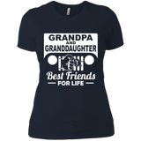 Best Gift For Grandpa And Granddaughter - Best Friends For Life Jeep T-Shirt For Women [Front]