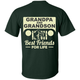 Best Gift For Grandpa and Grandson - Best Friends For Life Jeep T-Shirt [Back]