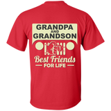 Best Gift For Grandpa and Grandson - Best Friends For Life Jeep T-Shirt [Back]