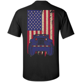 B/ Jeep Under U.S Flag T-Shirt For Men - Special Collecion | On sales | Various Colors [Back]