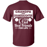 Best Gift For Grandpa And Granddaughter - Best Friends For Life Jeep T-Shirt [Back]