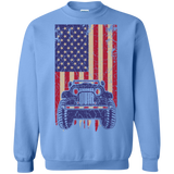 IG Jeep Under U.S Flag Sweatshirt 8 oz - Special Collecion | On sales | Various Colors [Front]