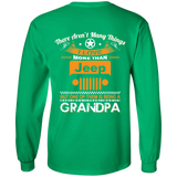 BEST GIFT FOR GRANDPA - BEING A JEEP GRANDPA LS T-SHIRT [BACK] | VARIOUS COLORS