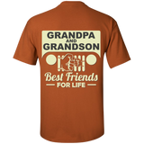 Best Gift For Grandpa and Grandson - Best Friends For Life Jeep T-Shirt [Back]