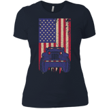 Jeep Under U.S Flag T-Shirt For Women - Special Collecion | On sales | Various Colors [Front]